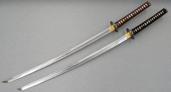 two katanas