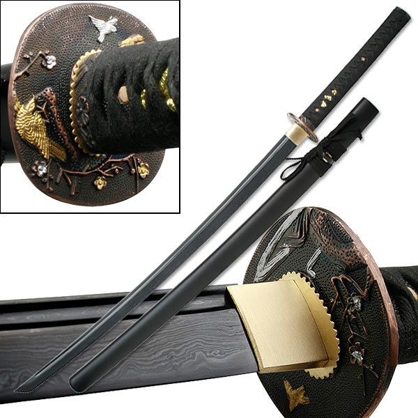 Bushido Black Damascus Katana