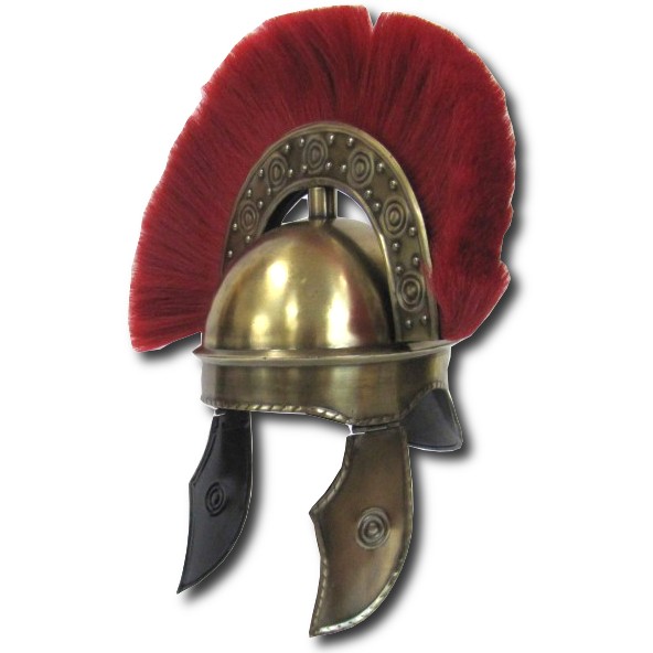 Ancient Rome Helmet With Plume